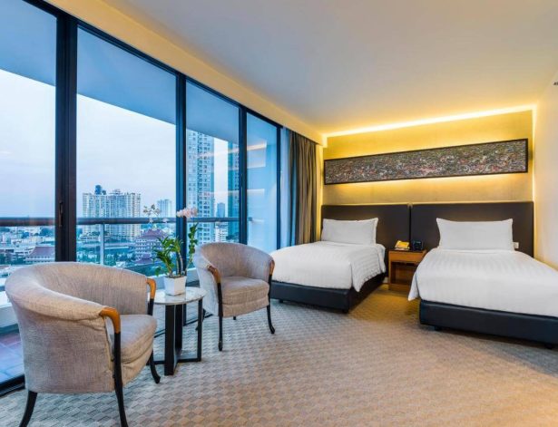 Thailand met kinderen Chatrium Residence Sathon Bangkok kamer
